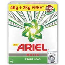Ariel Matic Front Load Detergent Powder - Buy 4 kg Get 2 kg Free - Brand Offer